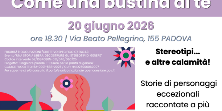 &ldquo;Come una bustina di t&egrave;&rdquo;